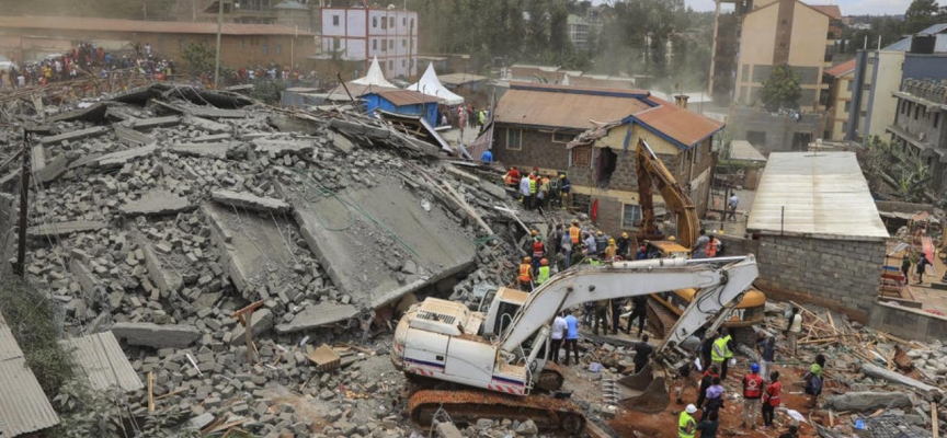 Kenya’da 6 katlı bina çöktü: 6 ölü