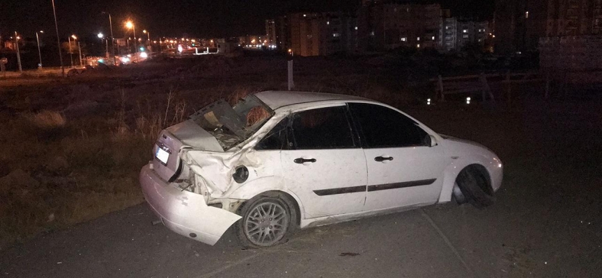 Kayseri'de otomobil devrildi: 3 yaralı