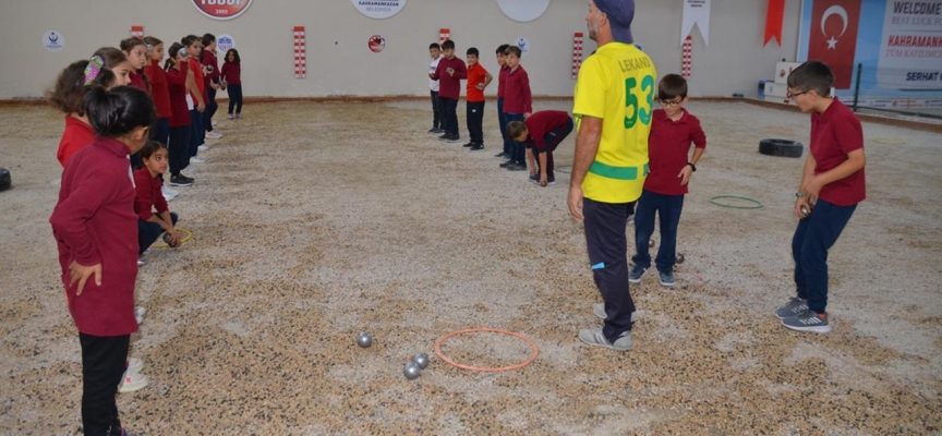 Kahramankazan'da çocuklar bocce ile tanışıyor