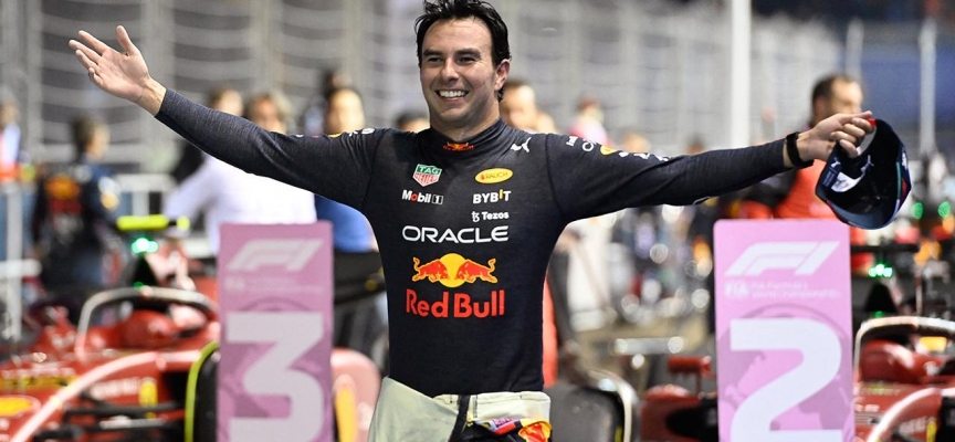 F1 Singapur Grand Prix'sini Sergio Perez kazandı