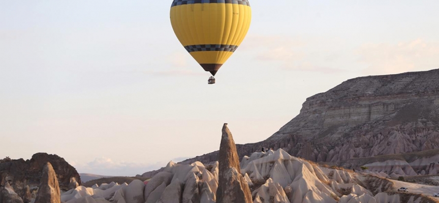 Kapadokya'da 9 ayda 508 bin 181 turist bölgeyi gökyüzünden izledi