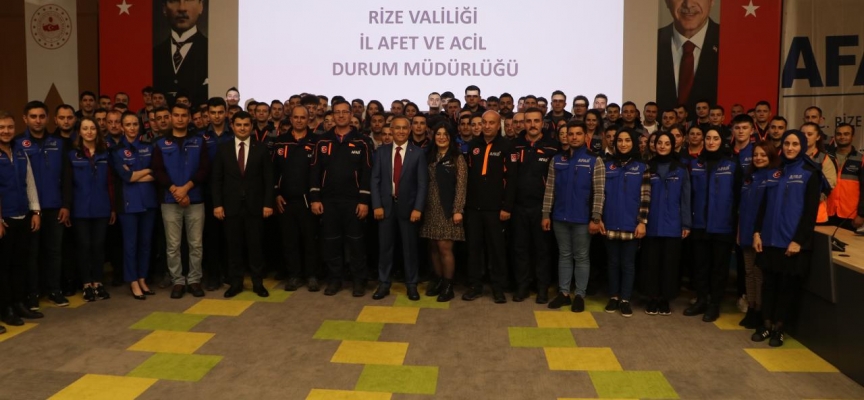 Rize AFAD'a 137 yeni genç personel alındı