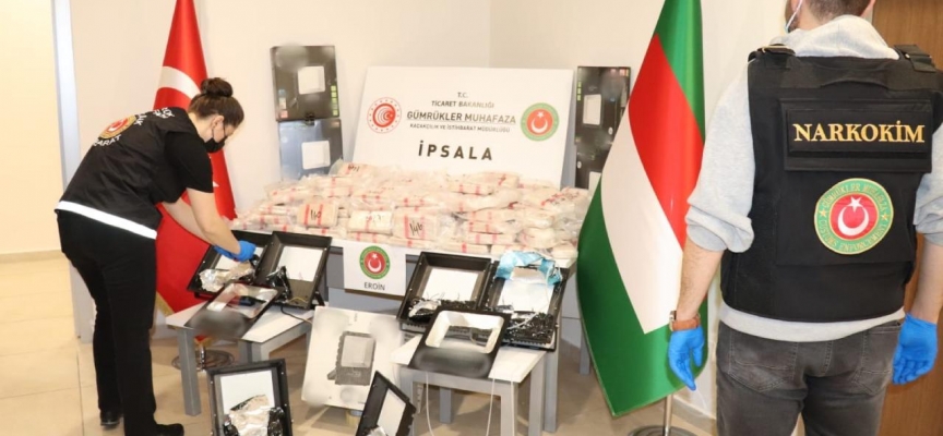 İpsala Gümrük Kapısı'nda 108 kilogram eroin yakalandı