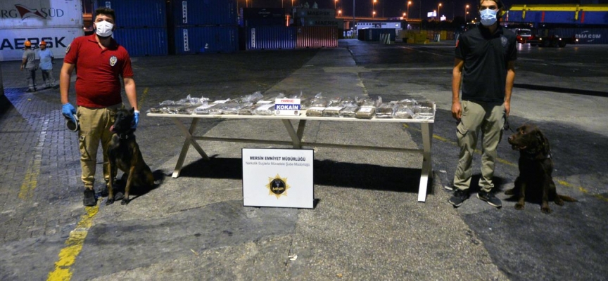 Mersin'de uyuşturucu operasyonu: 48 kilo 800 gram kokainin ele geçirildi