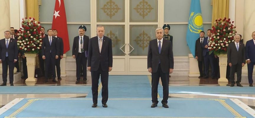 Cumhurbaşkanı Erdoğan Kazakistan'da