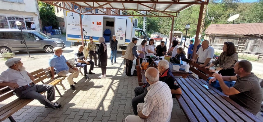 Ordu Altınordu'da vatandaşlara mobil sağlık hizmeti