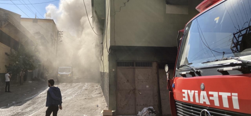 Gaziantep'te iplik atölyesinde yangın