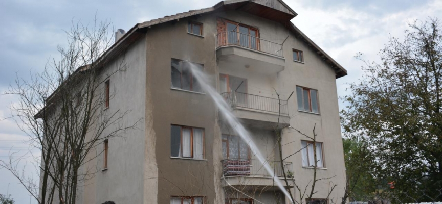 Bolu'da yangından etkilenen kişi tedavi altına alındı