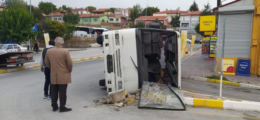 Yozgat'ta işçi servisi devrildi: 6 yaralı