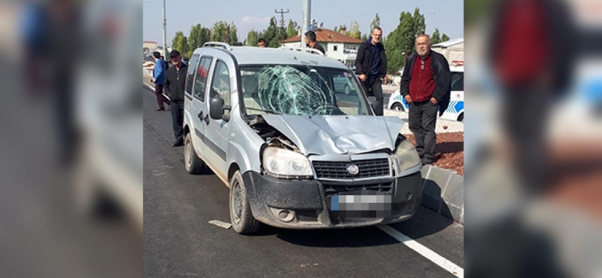 Ağrı'da hafif ticari araç iki yayaya çarptı: 1 ölü