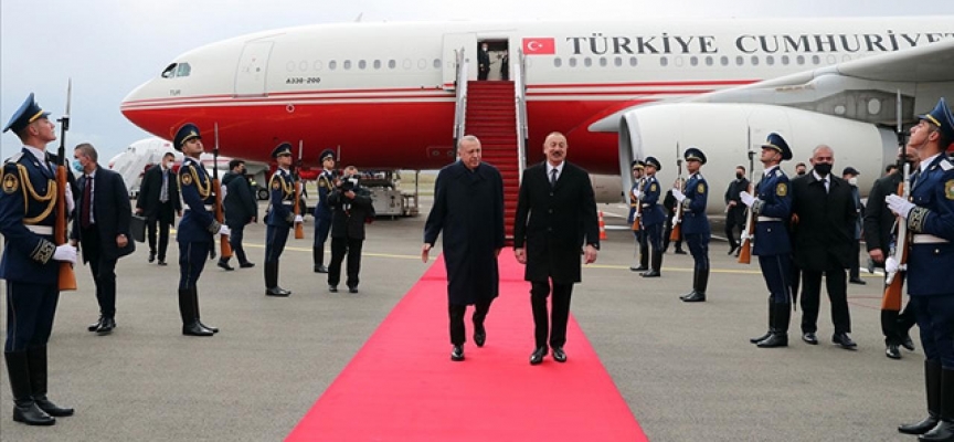 Cumhurbaşkanı Erdoğan ve Aliyev, Zengilan Havalimanı'nı açtı