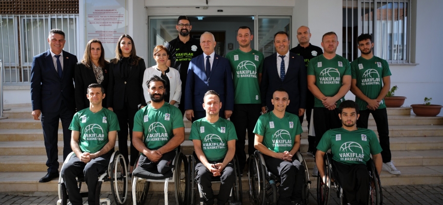 Töre, Vakıflar Tekerlekli Sandalye Basketbol Takımı’nı kabul etti