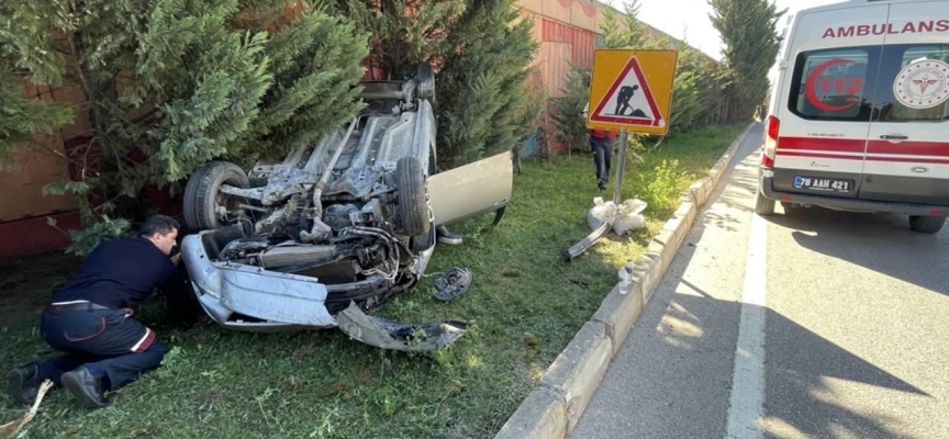 Karabük'te trafik kazalarında 2 kişi yaralandı