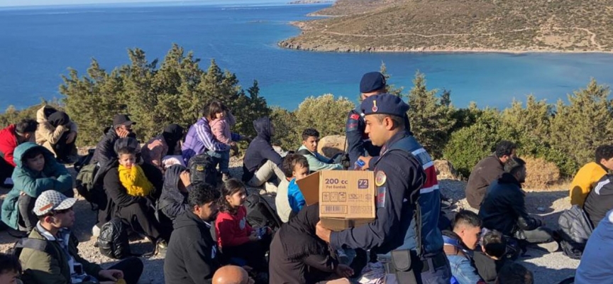 Yasa dışı geçiş hazırlığındaki 107 düzensiz göçmen yakalandı