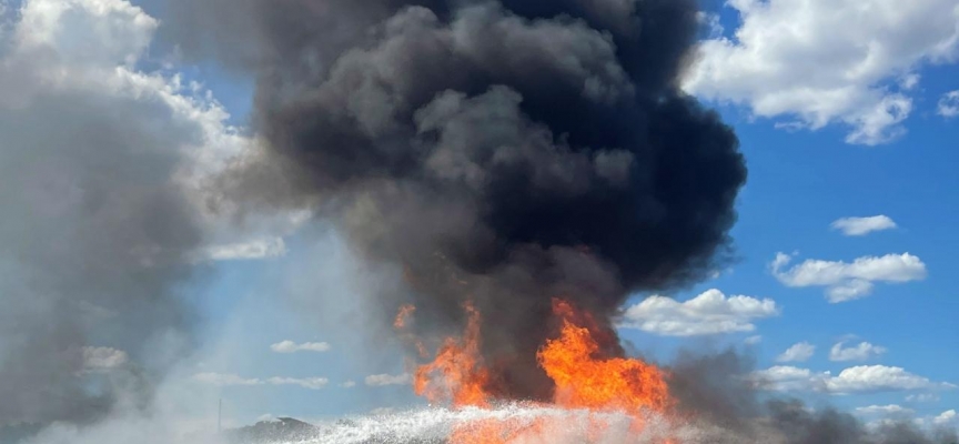 ABD'de tanker alev topuna döndü