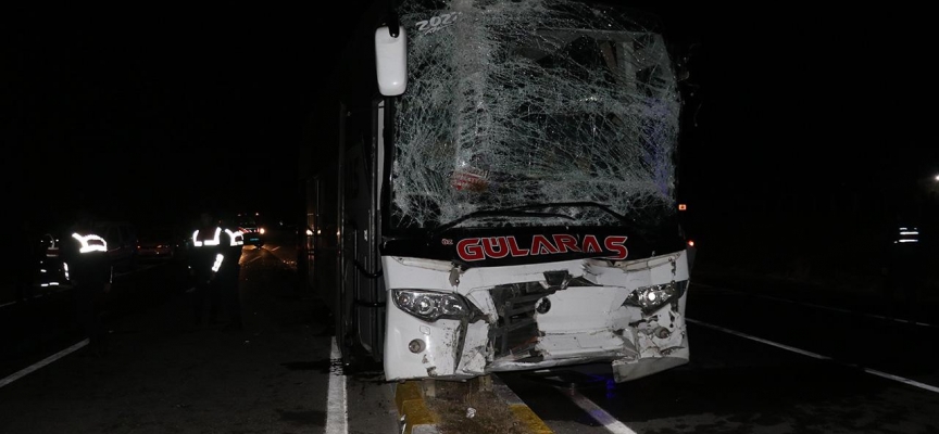 Sivas'ta yola çıkan at kazaya neden oldu: 15 yaralı