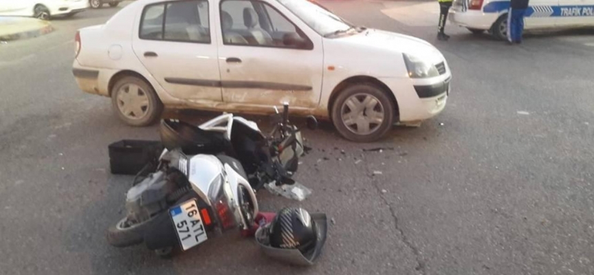 Karabük'te otomobille motosiklet çarpıştı: 1 yaralı