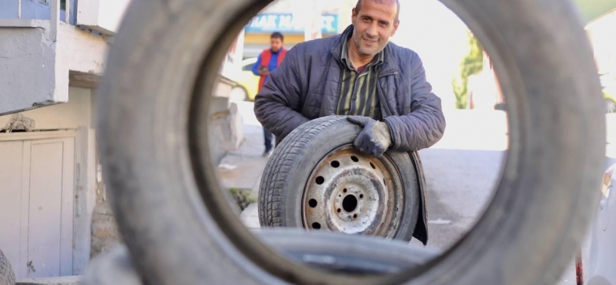 Ağrı'da kış lastiği hazırlıkları erken başladı