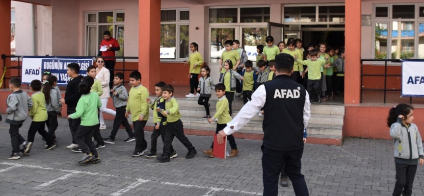 Karabük'te okullarda tatbikat yapıldı