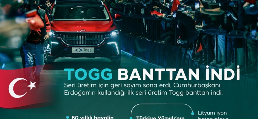 Togg banttan indi, fiyatı şubatta açıklanacak