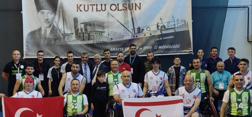 Vakıflar Tekerlekli Sandalye Basketbol Takımı Amasya’da KKTC’yi temsil etti