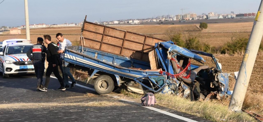 Tekirdağ'da trafik kazası: 1'i bebek 2 ölü, 6 yaralı