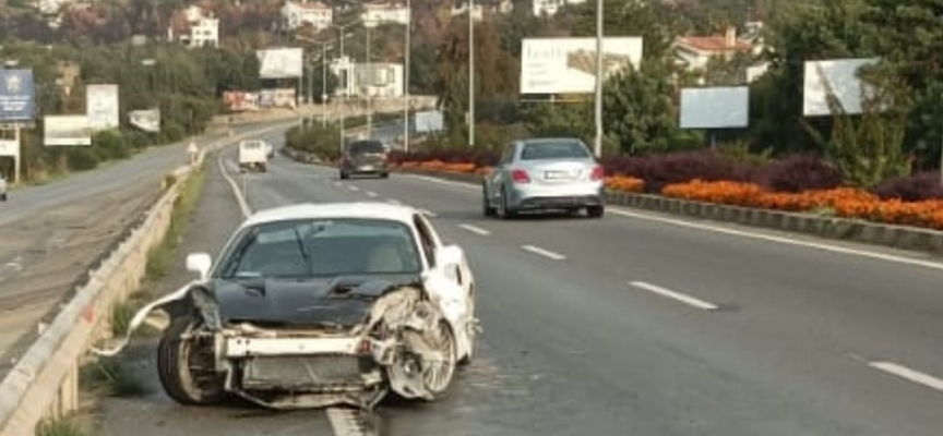 Lefkoşa-Girne anayolunda trafik kazası.. 1 yaralı