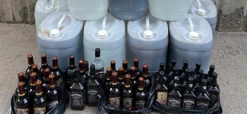 Adana'da 660 litre sahte içki ele geçirildi