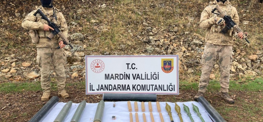 Mardin'de terör örgütü PKK'ya ait mühimmat ele geçirildi