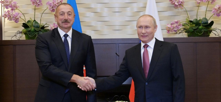 Putin ve Aliyev, Ermenistan'la imzalanan üçlü bildirileri görüştü