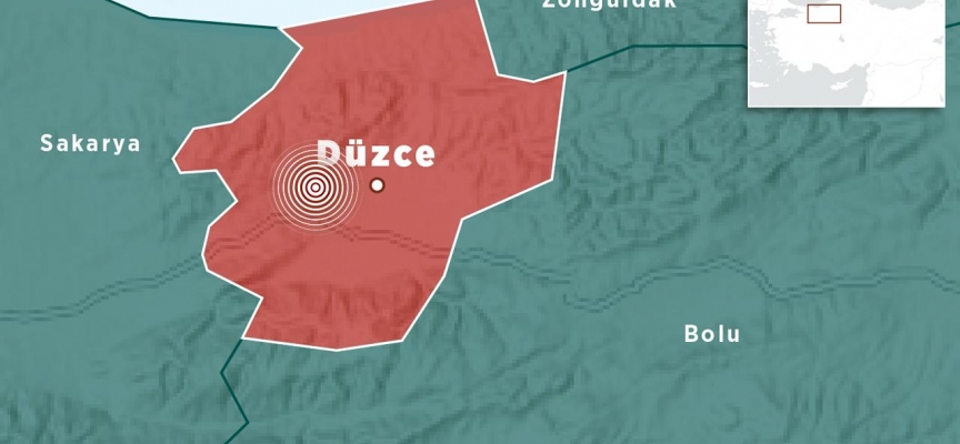 Düzce'de 4,1 büyüklüğünde deprem