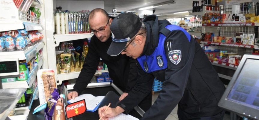 Amasya'da zabıta ekiplerinden market denetimi