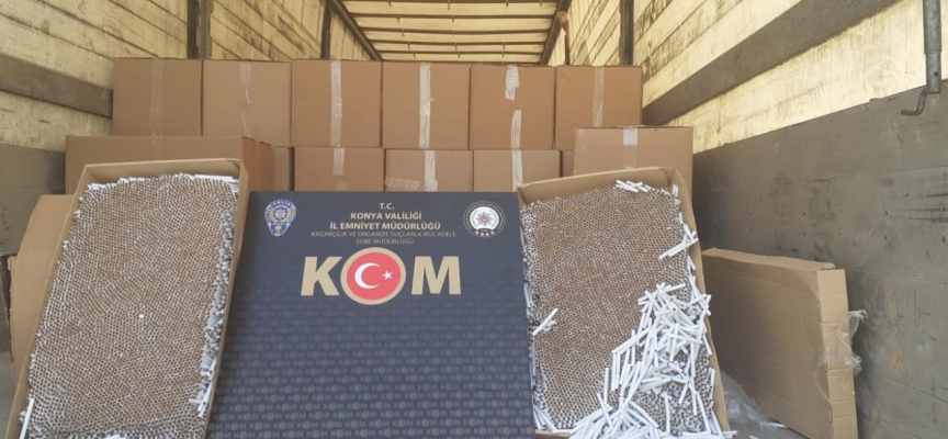 Konya'da 6 milyon gümrük kaçağı sigara ele geçirildi