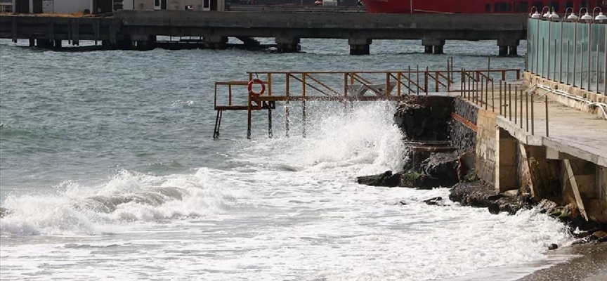 Tekirdağ'da deniz ulaşımına poyraz engeli