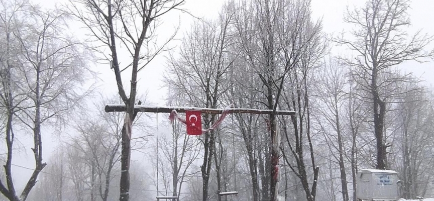 Kartepe'de kar yağışı etkisini artırdı