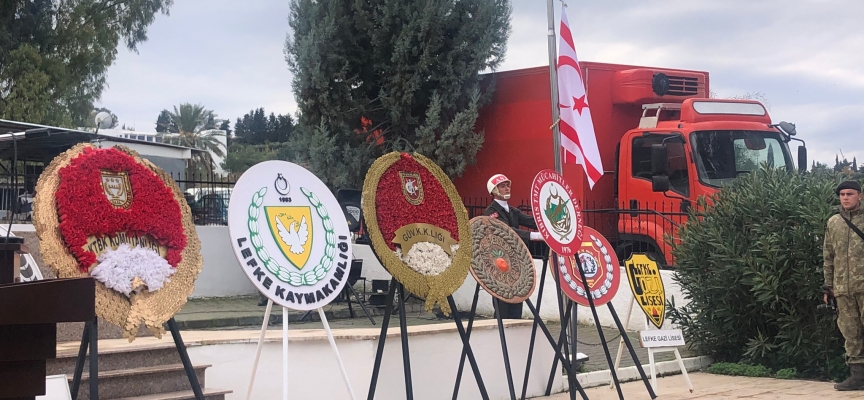 Kıbrıs Türkü’nün varoluş mücadlesi ve mücadelede şehit düşenler Lefke’de anıldı