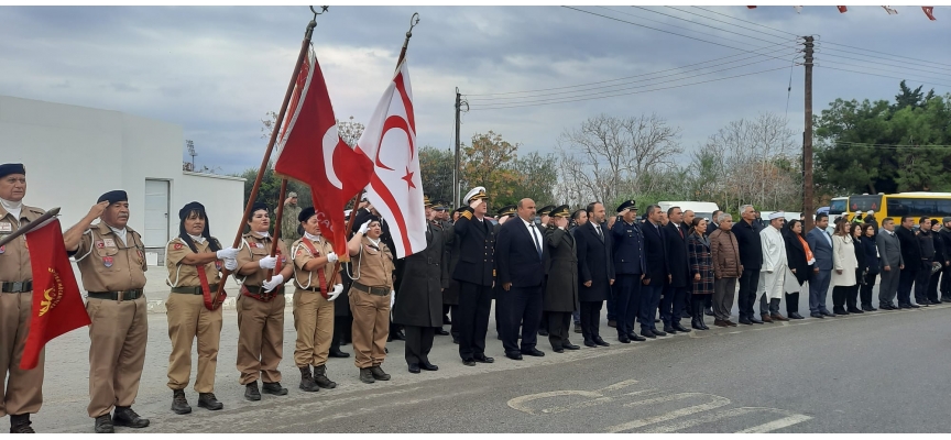 İskele ’de Larnaka Şehitler Anıtı önünde tören düzenlendi