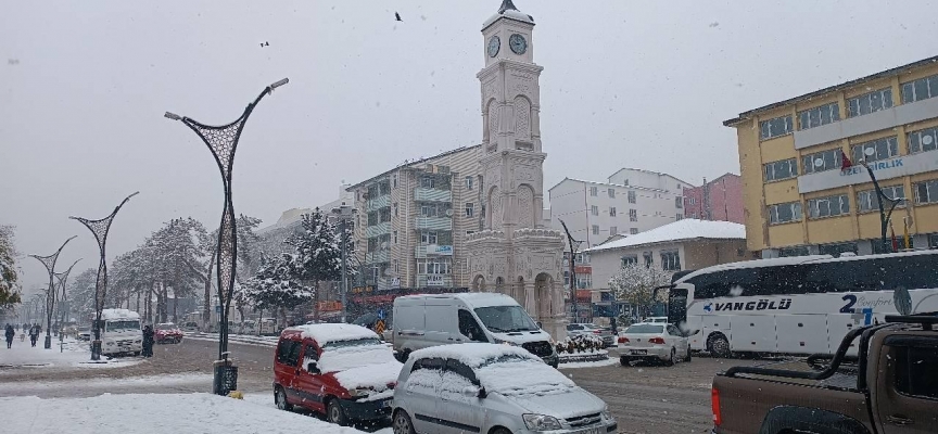 Bitlis'te kar etkili oldu