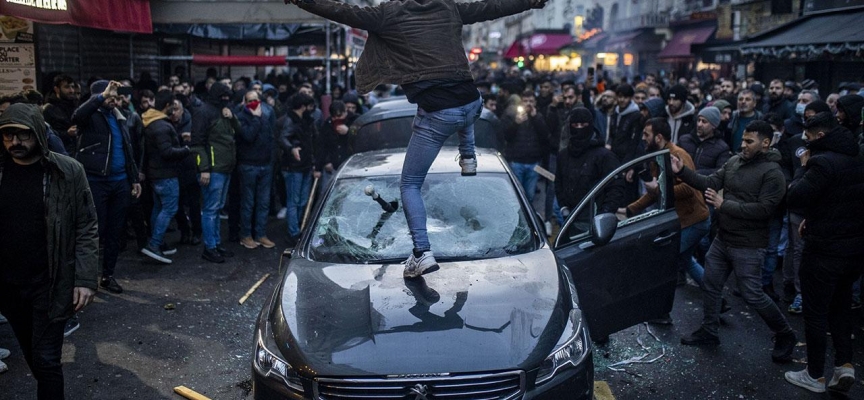 Paris sokakları karıştı: Terör örgütü PKK yanlıları polise saldırdı