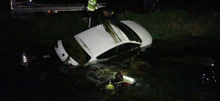 Antalya'da otomobil sulama kanalına düştü: 1 ölü