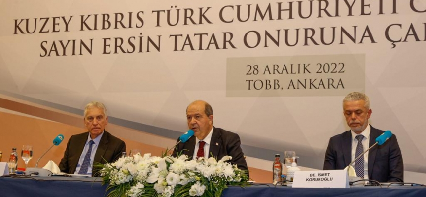 Cumhurbaşkanı Tatar Ankara’da… Tatar TOBB’da çalışma yemeğine katıldı