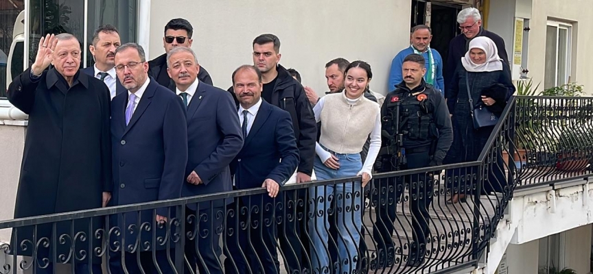 Cumhurbaşkanı Erdoğan, Muğla'da Soğancı ailesinin evine konuk oldu