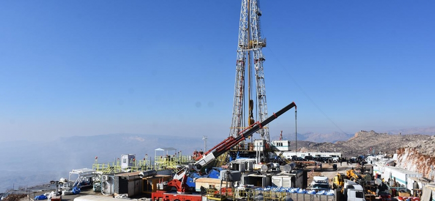 Şırnak Namaz Dağı bölgesinde petrol sondajına başlandı