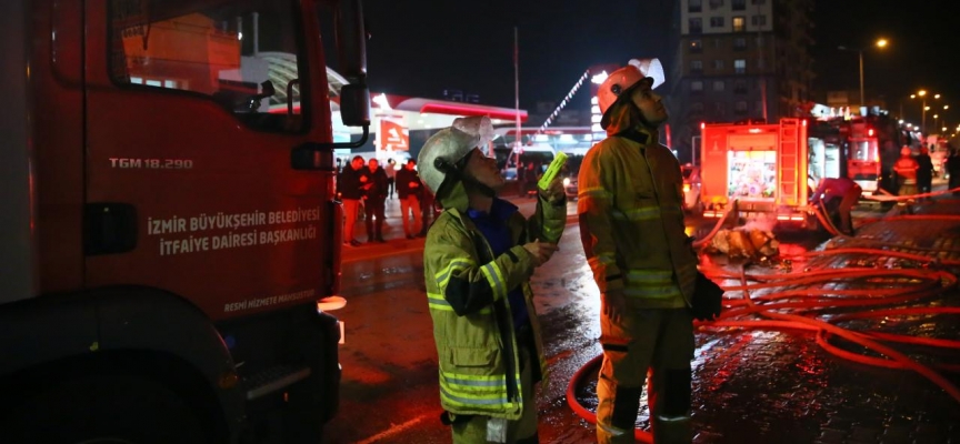 İzmir'de geri dönüşüm atölyesinde yangın