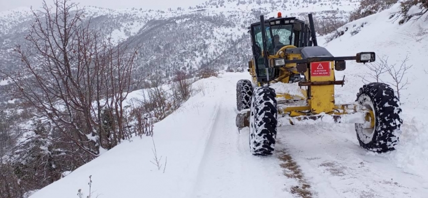 Ağrı'da kar nedeniyle 86 köye ulaşım sağlanamıyor