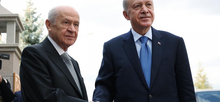 Cumhurbaşkanı Erdoğan, MHP Lideri Bahçeli ile bir araya geldi