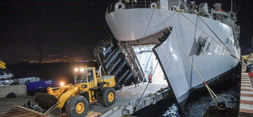 TCG Bayraktar gemisi İskenderun'a ulaştı