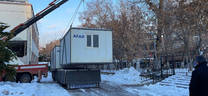 Malatya'da kamu kurumları konteynerde hizmet verecek