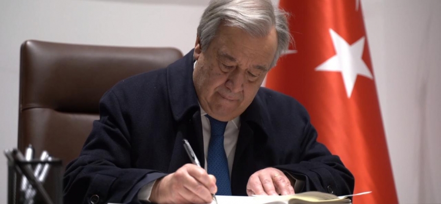 Guterres: Türkiye'deki depremler Zamanımızın en büyük doğal afetlerinden biri