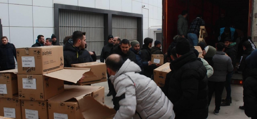 Kırklareli’nden deprem bölgelerine ilaç desteği